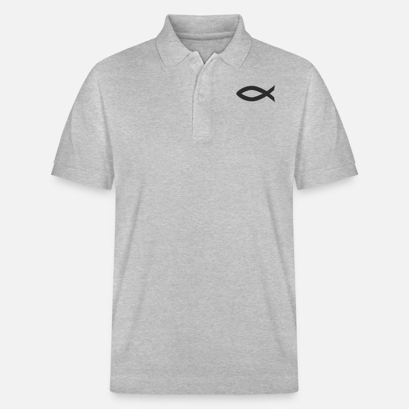 Fisch - Stanley/Stella Unisex Bio-Poloshirt PREPSTER - Grau meliert