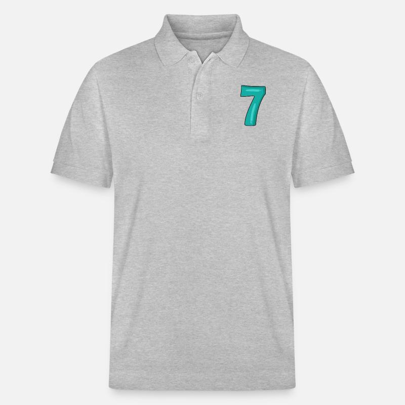 Nummer 7 - Stanley/Stella Unisex Bio-Poloshirt PREPSTER - Grau meliert