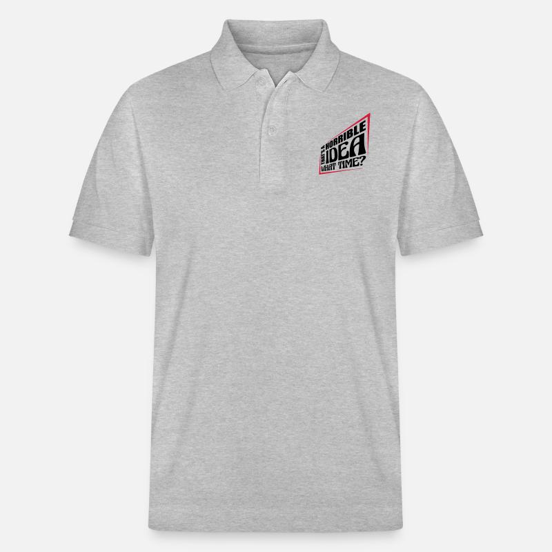 Thats a horrible Idea - Stanley/Stella Unisex Bio-Poloshirt PREPSTER - Grau meliert