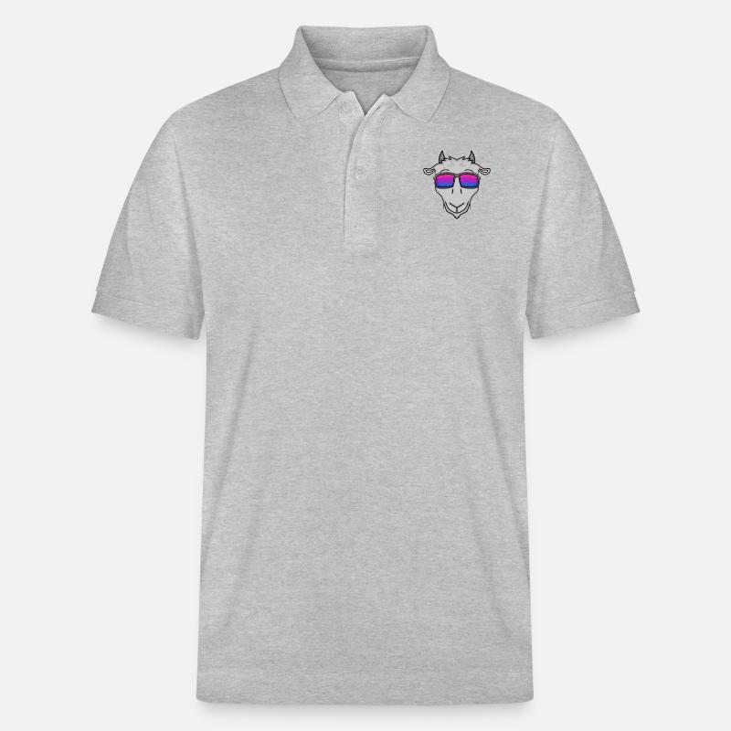 Cadeau de chèvre bisexuelle - Polo PREPSTER bio Stanley/Stella Unisexe - gris chiné