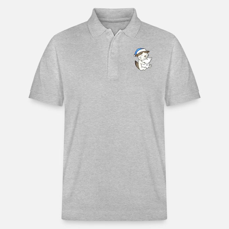 Chat race de chat RagaMuffin - Polo PREPSTER bio Stanley/Stella Unisexe - gris chiné