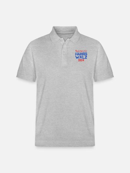 Enseignant pour Harris Walz 2024 - Polo PREPSTER bio Stanley/Stella Unisexe - gris chiné
