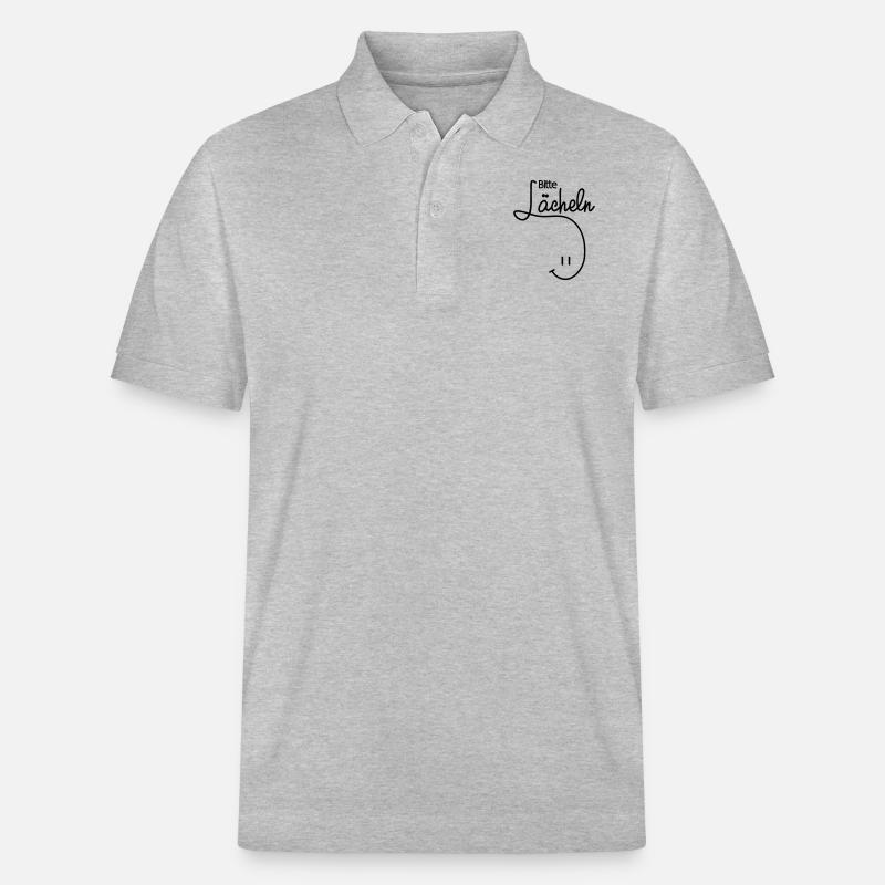 Bitte lächeln - Stanley/Stella Unisex Bio-Poloshirt PREPSTER - Grau meliert