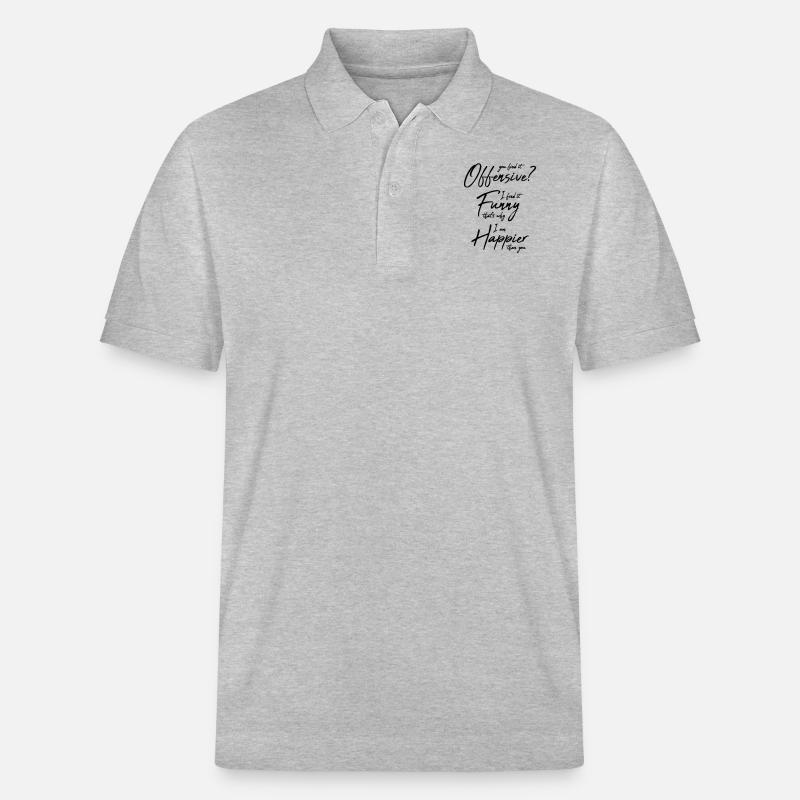 You find it offensive - Stanley/Stella Unisex Bio-Poloshirt PREPSTER - Grau meliert