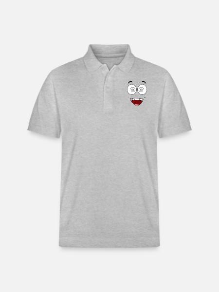 Crazyface - Stanley/Stella Unisex Bio-Poloshirt PREPSTER - Grau meliert