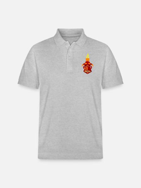 Tiki God Head - Polo PREPSTER bio Stanley/Stella Unisexe - gris chiné