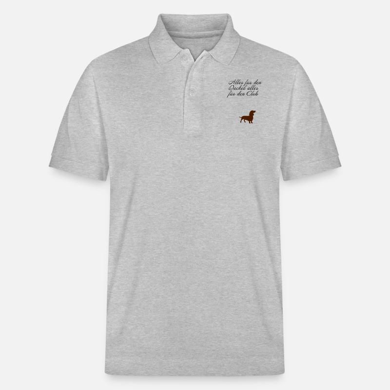 Dackel - Stanley/Stella Unisex Bio-Poloshirt PREPSTER - Grau meliert