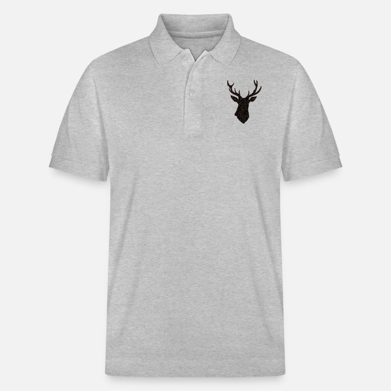 Hirsch - Stanley/Stella Unisex Bio-Poloshirt PREPSTER - Grau meliert