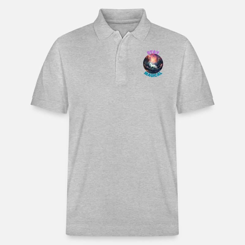 Unicorn2 - Stanley/Stella Unisex Bio-Poloshirt PREPSTER - Grau meliert