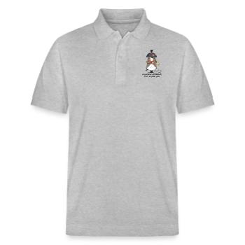 napoléon - Polo PREPSTER bio Stanley/Stella Unisexe - gris chiné - Devant - Roxy (174cm) & Andy (188cm)