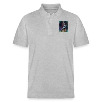 Schutzengel 2.0 - Stanley/Stella Unisex Bio-Poloshirt PREPSTER - Grau meliert - Vorne - Roxy (174cm) & Andy (188cm)