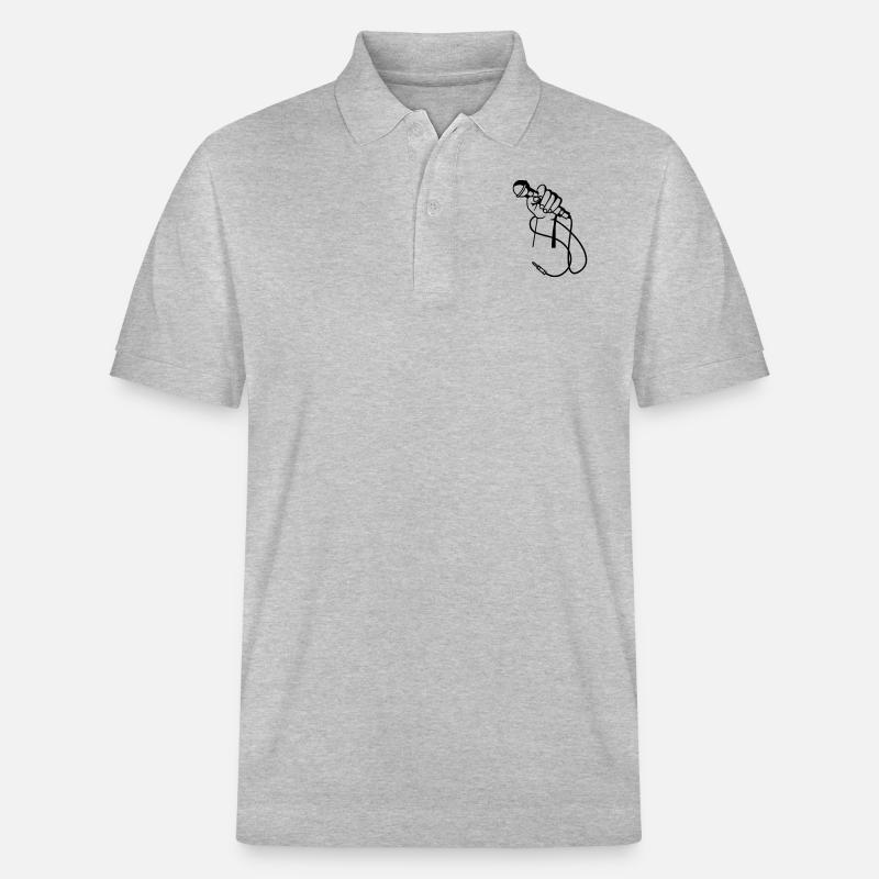 Micro Hand - Stanley/Stella Unisex Bio-Poloshirt PREPSTER - Grau meliert