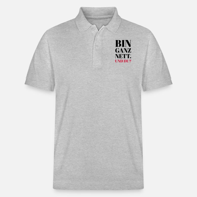 Nett - Stanley/Stella Unisex Bio-Poloshirt PREPSTER - Grau meliert