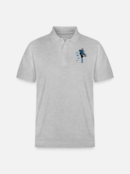 Papillons d'aile de fée - Polo PREPSTER bio Stanley/Stella Unisexe - gris chiné
