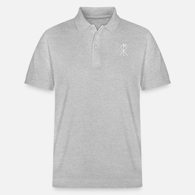 Viking Wolf - Geist - Stanley/Stella Unisex Bio-Poloshirt PREPSTER - Grau meliert