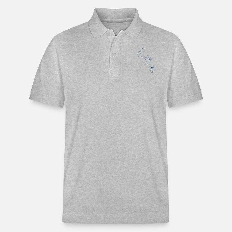 The painter - Stanley/Stella Unisex Bio-Poloshirt PREPSTER - Grau meliert