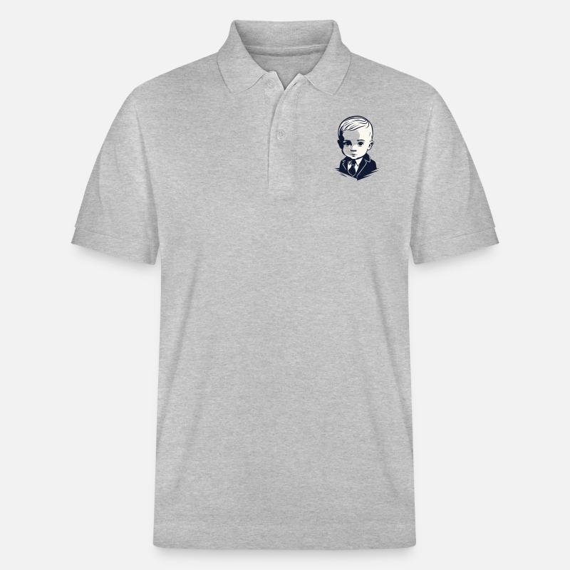 Junger Gentleman - Stanley/Stella Unisex Bio-Poloshirt PREPSTER - Grau meliert