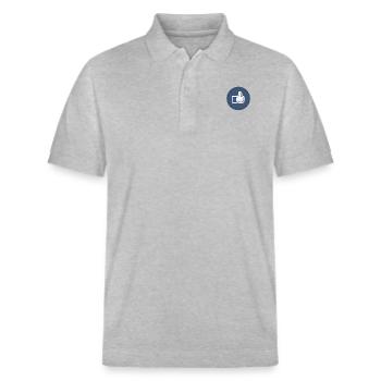 Like It - Stanley/Stella Unisex Bio-Poloshirt PREPSTER - Grau meliert - Vorne - Roxy (174cm) & Andy (188cm)