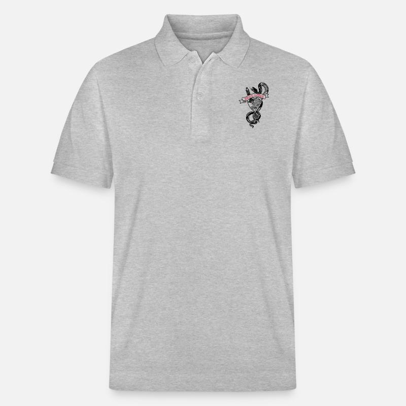 TRUE LOVE - Stanley/Stella Unisex Bio-Poloshirt PREPSTER - Grau meliert