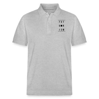 futurism - Stanley/Stella Unisex Organic Polo Shirt PREPSTER - heather grey - Front - Roxy (174cm) & Andy (188cm)