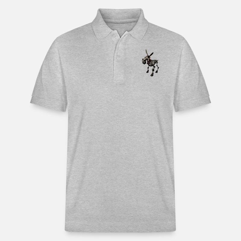 Dens âne - âne de l'enfer - Polo PREPSTER bio Stanley/Stella Unisexe - gris chiné