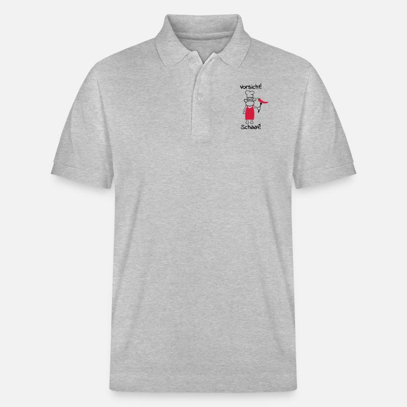 Vorsicht schaaf! - Stanley/Stella Unisex Bio-Poloshirt PREPSTER - Grau meliert