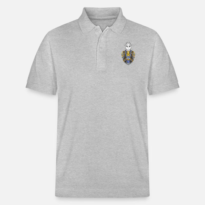 Chevalier Chèvre cool - Polo PREPSTER bio Stanley/Stella Unisexe - gris chiné