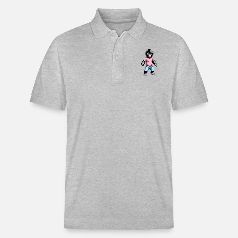 Gorilla Boxer Boxen - Stanley/Stella Unisex Bio-Poloshirt PREPSTER - Grau meliert