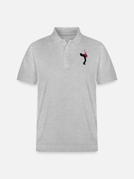 guitar player - Stanley/Stella Unisex Bio-Poloshirt PREPSTER - Grau meliert