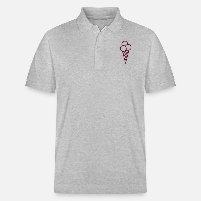 Eiscreme - Stanley/Stella Unisex Bio-Poloshirt PREPSTER - Grau meliert