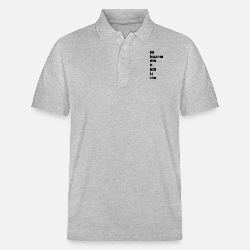 Ein bisschen dick - Stanley/Stella Unisex Bio-Poloshirt PREPSTER - Grau meliert