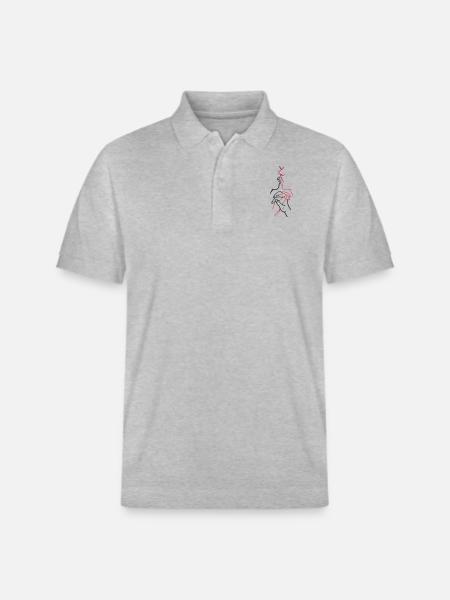 Innige Liebe - Stanley/Stella Unisex Bio-Poloshirt PREPSTER - Grau meliert