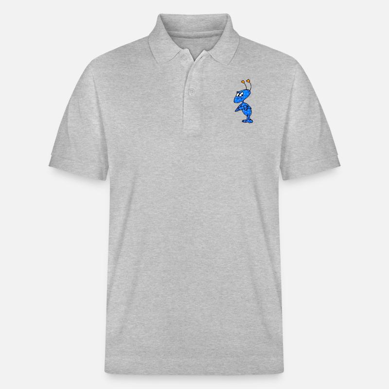 Mag-Mich-Männchen - Stanley/Stella Unisex Bio-Poloshirt PREPSTER - Grau meliert