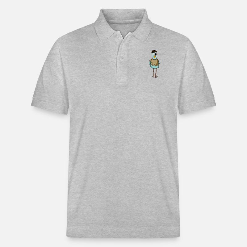 Zombie Möwe - Stanley/Stella Unisex Bio-Poloshirt PREPSTER - Grau meliert