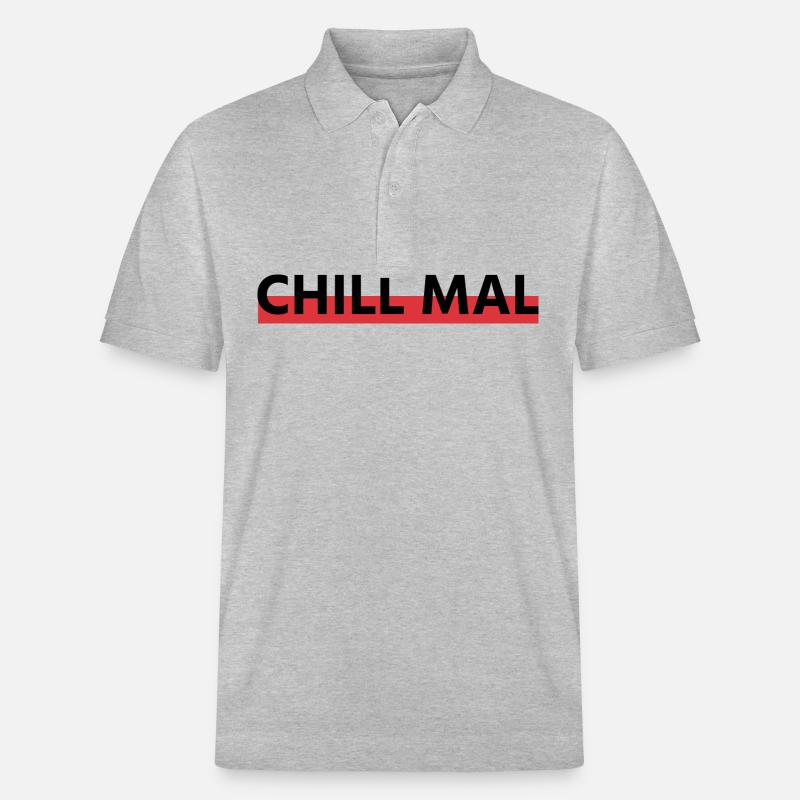 Chill mal! - Stanley/Stella Unisex Bio-Poloshirt PREPSTER - Grau meliert