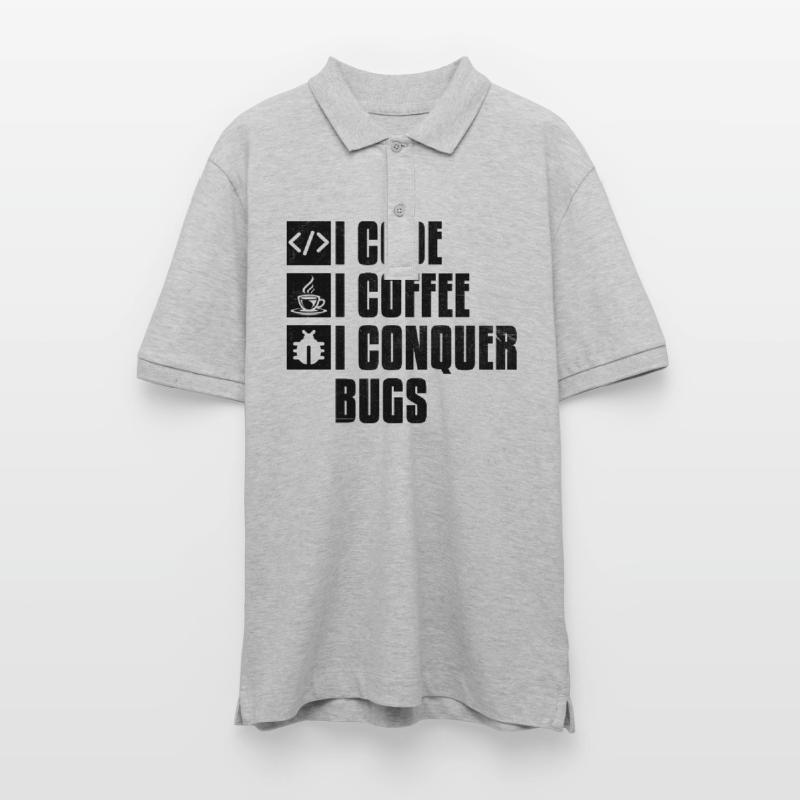 Café Codage Programmeur Codeur Développeur Nerd Coff Polo PREPSTER bio Stanley/Stella Unisexe