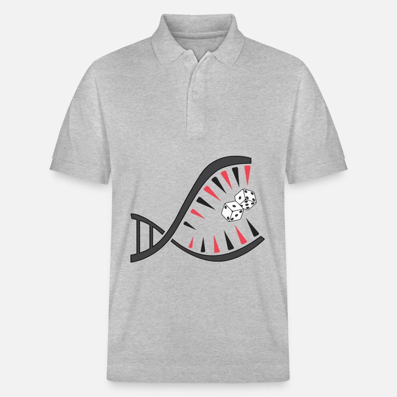 Backgammon DNA Piranha – Unique - Polo PREPSTER bio Stanley/Stella Unisexe - gris chiné