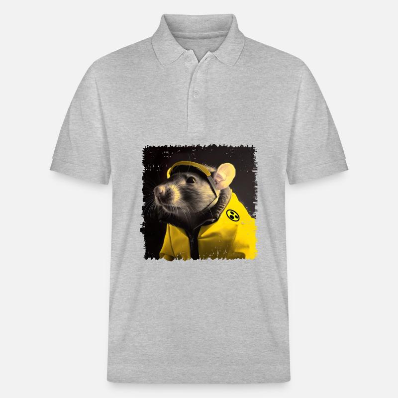 Ratten im Kampfmittelbeseitigungsdienst - Stanley/Stella Unisex Bio-Poloshirt PREPSTER - Grau meliert