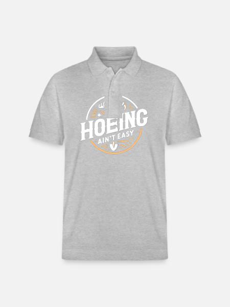 Hacken ist nicht einfach - Stanley/Stella Unisex Bio-Poloshirt PREPSTER - Grau meliert