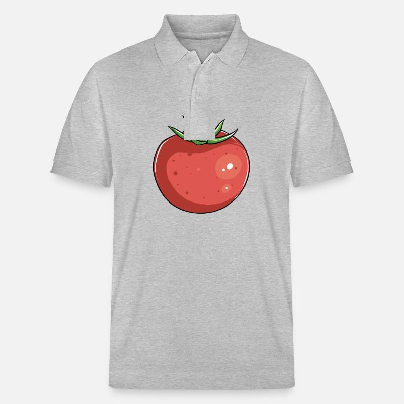 Tomate - Polo PREPSTER bio Stanley/Stella Unisexe - gris chiné
