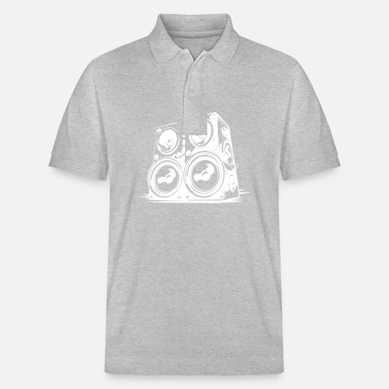 Musique Boxe Symbole Basse - Polo PREPSTER bio Stanley/Stella Unisexe - gris chiné