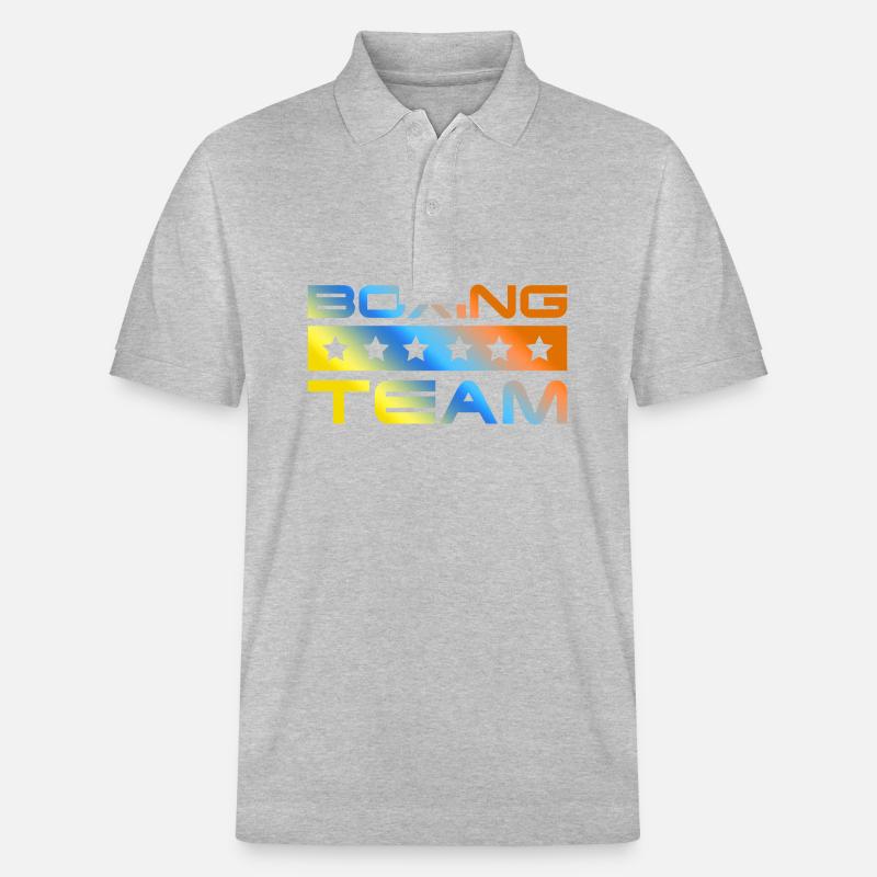Boxing Crew Bunt - Stanley/Stella Unisex Bio-Poloshirt PREPSTER - Grau meliert