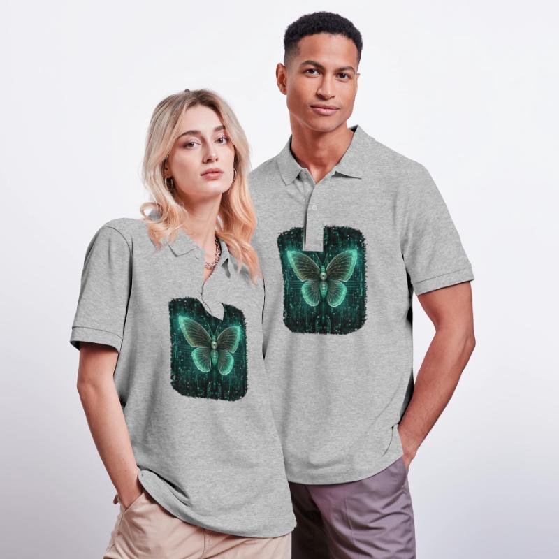 Programmierung PC Programm Code Schmetterling Stanley/Stella Unisex Bio-Poloshirt PREPSTER