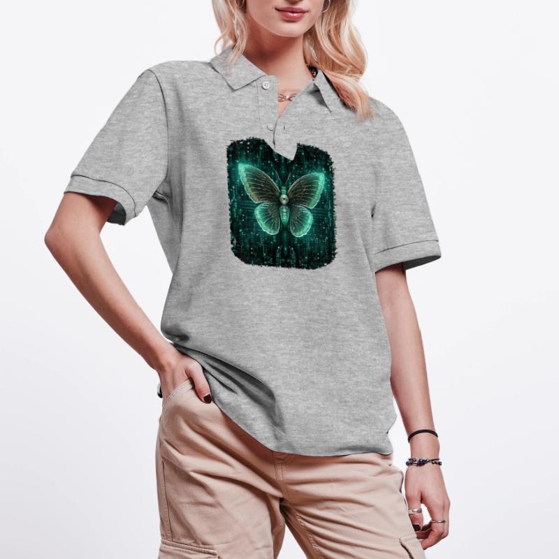 Programmierung PC Programm Code Schmetterling Stanley/Stella Unisex Bio-Poloshirt PREPSTER