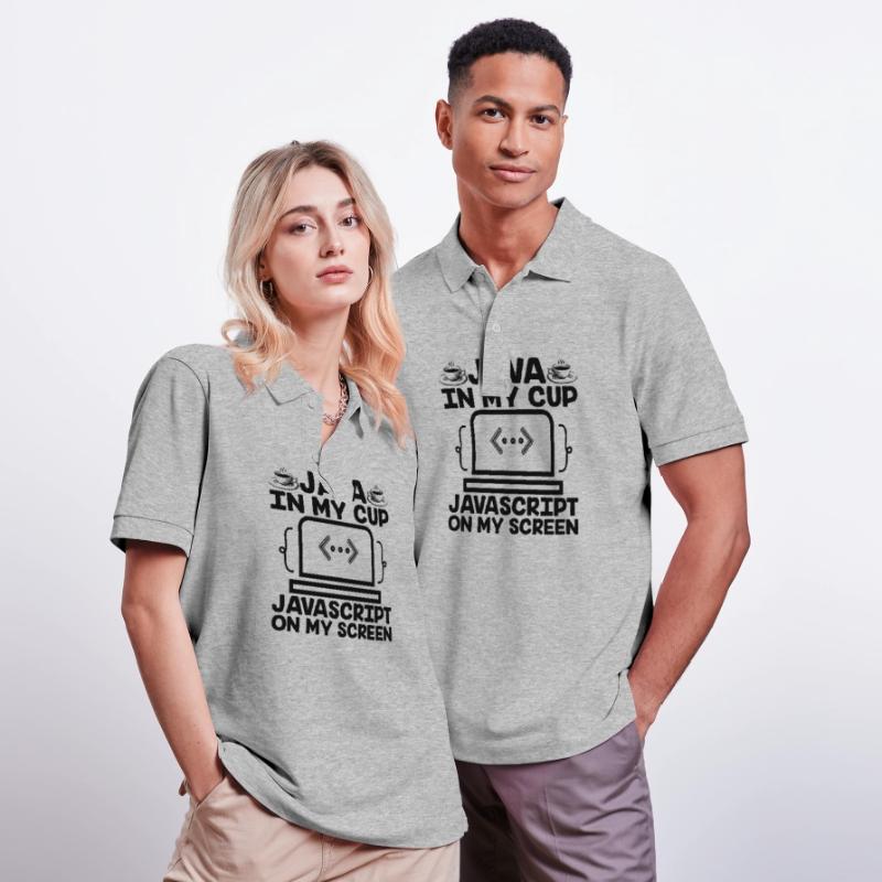 Kaffee-Codierung Programmierer Programmierer Entwickler Nerd Coff Stanley/Stella Unisex Bio-Poloshirt PREPSTER