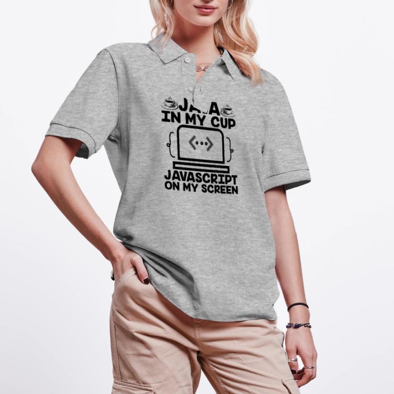 Kaffee-Codierung Programmierer Programmierer Entwickler Nerd Coff Stanley/Stella Unisex Bio-Poloshirt PREPSTER