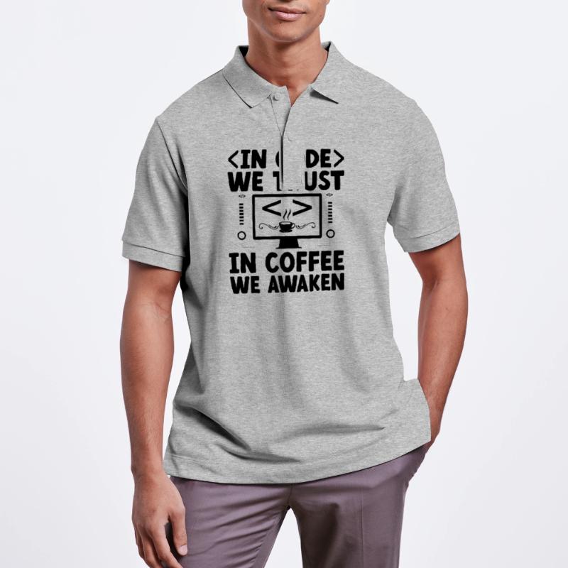 Café Codage Programmeur Codeur Développeur Nerd Coff Polo PREPSTER bio Stanley/Stella Unisexe