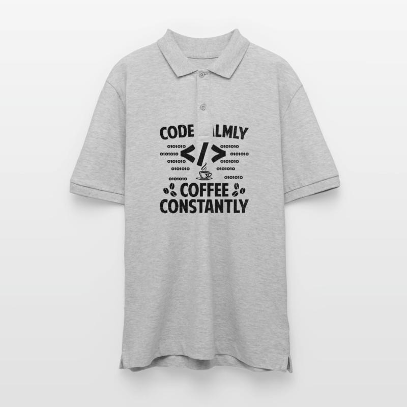 Kaffee-Codierung Programmierer Programmierer Entwickler Nerd Coff Stanley/Stella Unisex Bio-Poloshirt PREPSTER