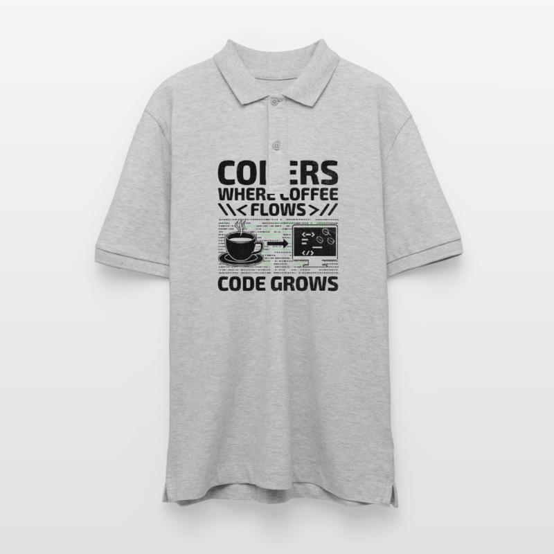 Kaffee-Codierung Programmierer Programmierer Entwickler Nerd Coff Stanley/Stella Unisex Bio-Poloshirt PREPSTER