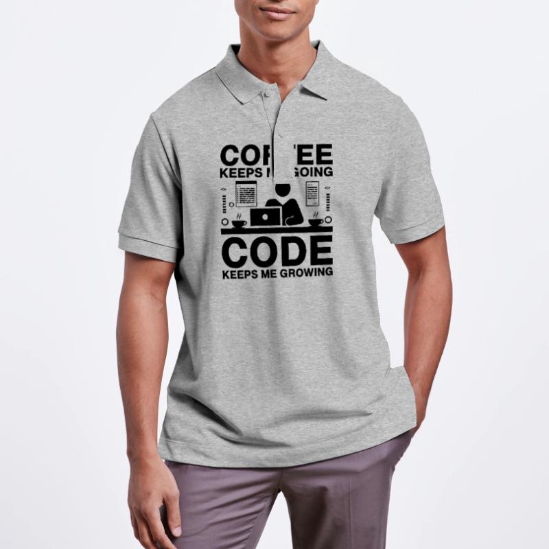 Kaffee-Codierung Programmierer Programmierer Entwickler Nerd Coff Stanley/Stella Unisex Bio-Poloshirt PREPSTER